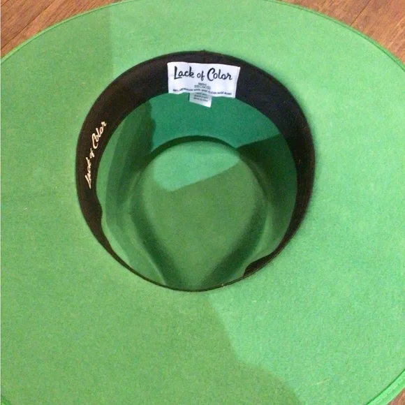 NEW! LACK OF COLOR Vibrant Green Wide-Brim Rancher wool display picture 2